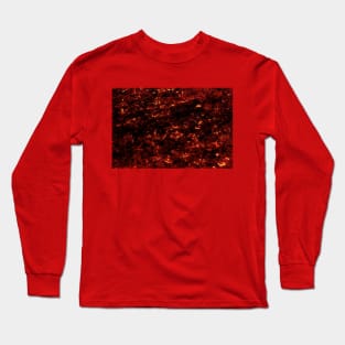 Hot Lava Background Long Sleeve T-Shirt